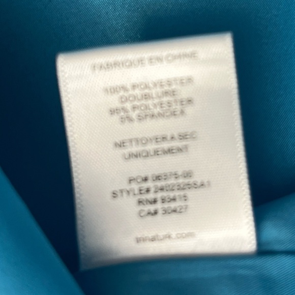 Trina Turk Nautilus Dress Size 6 Gulfstream Blue Wedding Formal Party Spring NWT - Picture 15 of 16